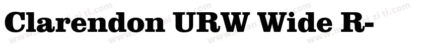 Clarendon URW Wide R字体转换